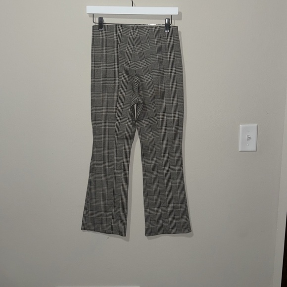 Maeve by Anthropologie Wide Leg Pull on Trousers in a black and White Plaid, XS - Picture 6 of 6
